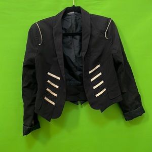 Woman Black & Gold Blazer Allen B